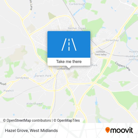 Hazel Grove map