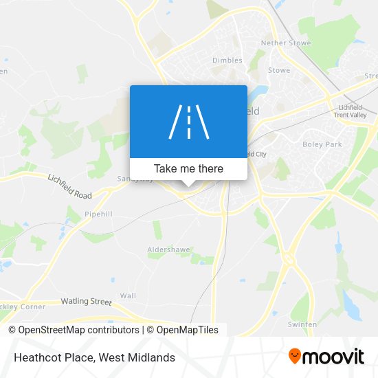 Heathcot Place map