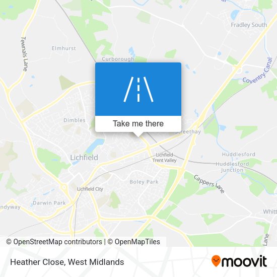 Heather Close map