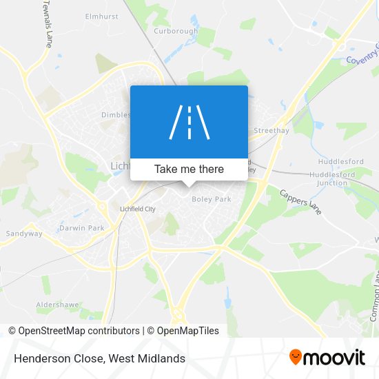 Henderson Close map