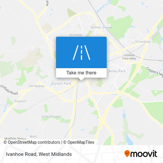 Ivanhoe Road map