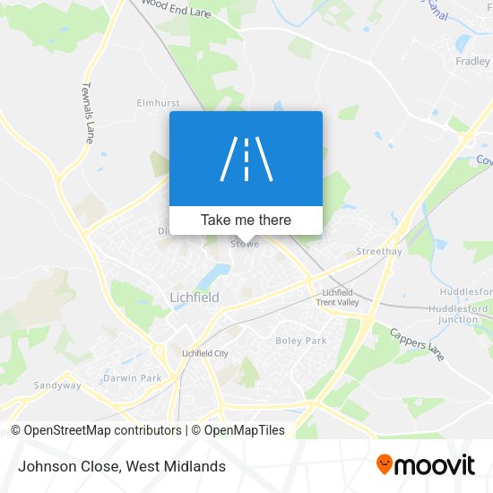 Johnson Close map