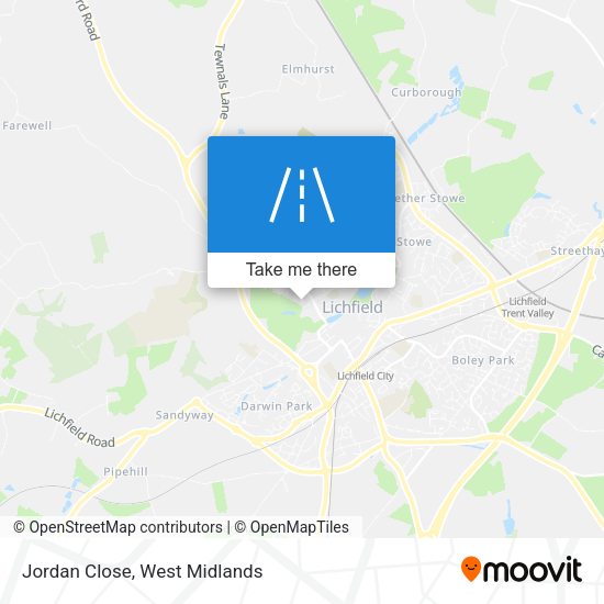 Jordan Close map