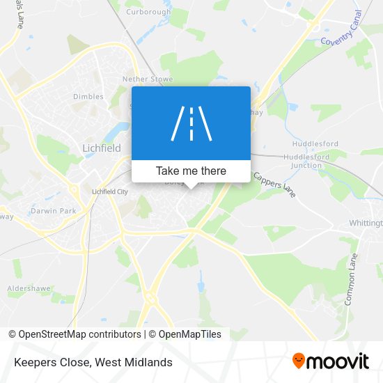 Keepers Close map