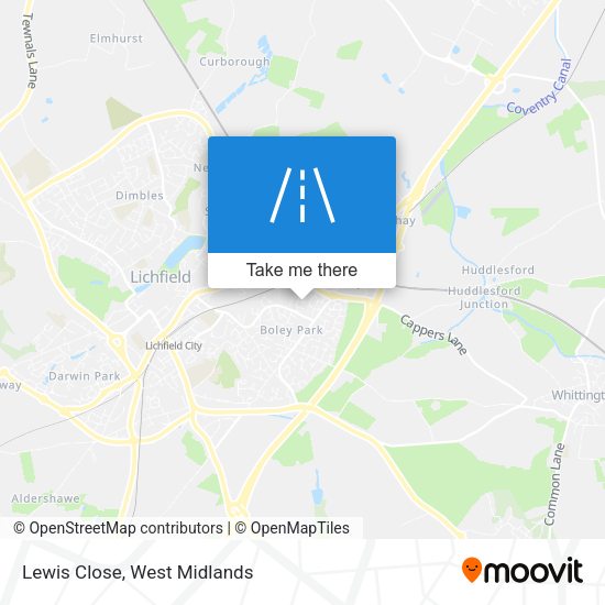 Lewis Close map