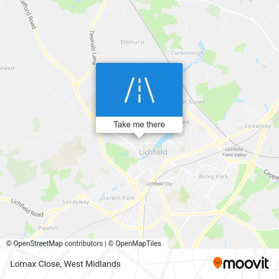Lomax Close map