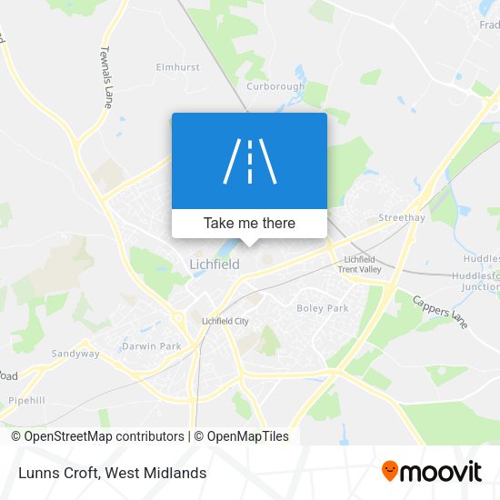 Lunns Croft map