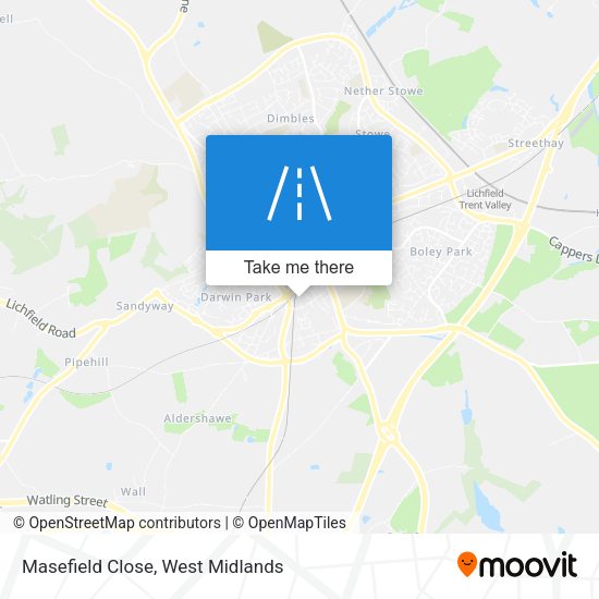 Masefield Close map