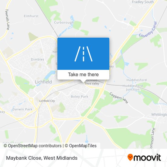 Maybank Close map