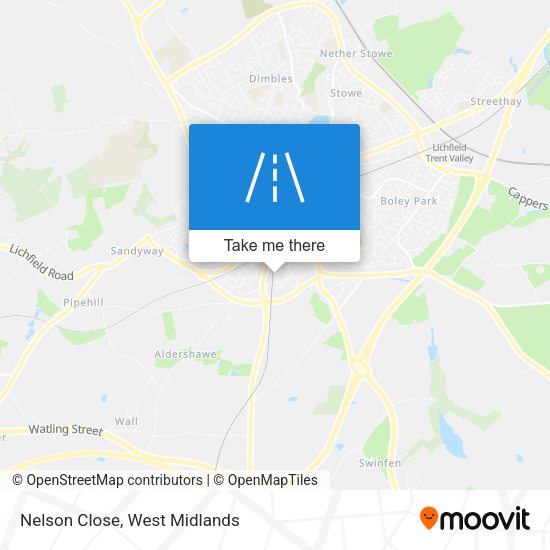 Nelson Close map