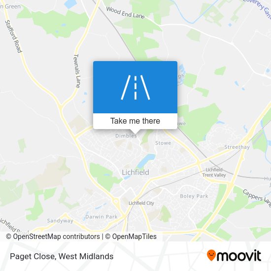 Paget Close map