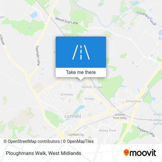 Ploughmans Walk map