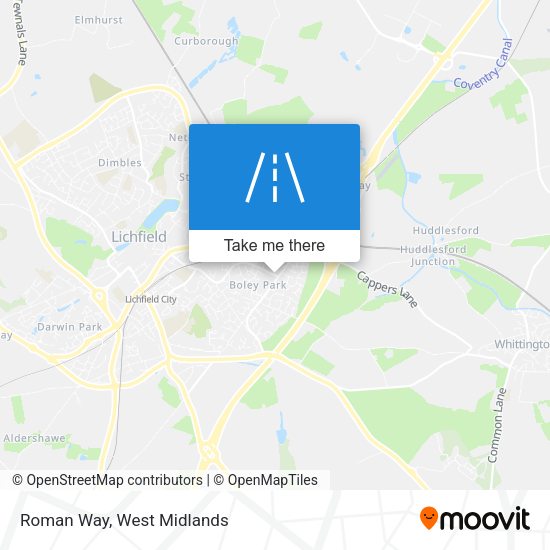 Roman Way map