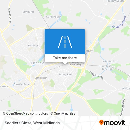 Saddlers Close map