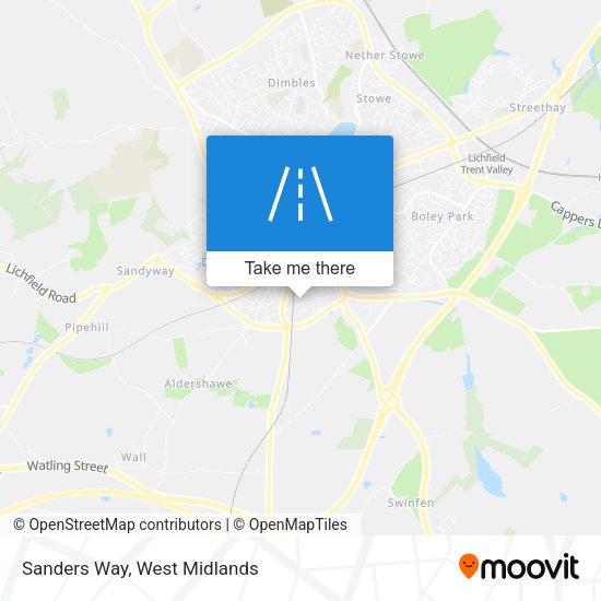 Sanders Way map