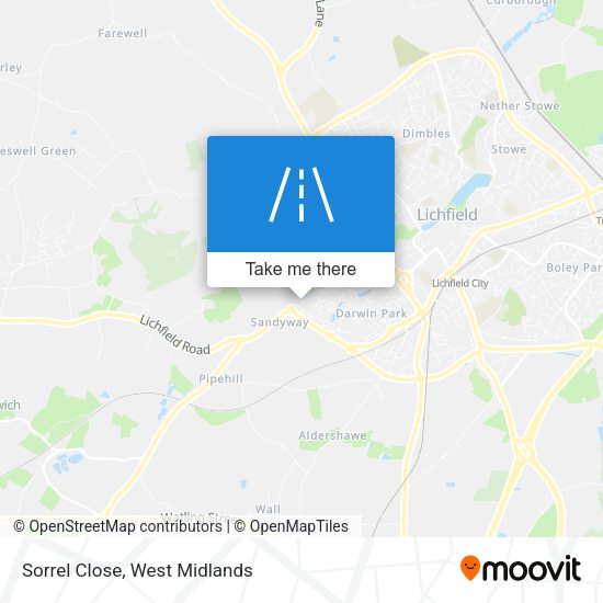 Sorrel Close map