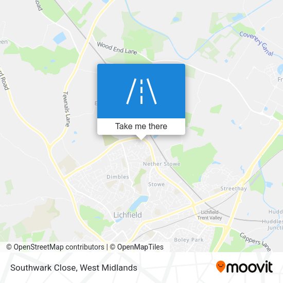 Southwark Close map
