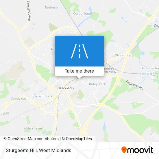 Sturgeon's Hill map