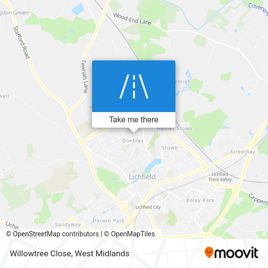 Willowtree Close map