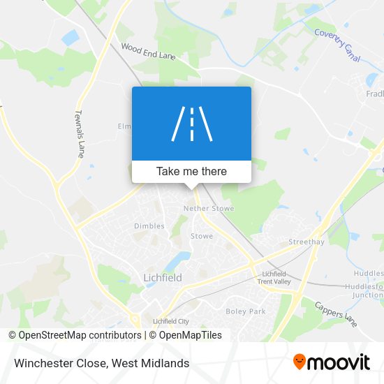 Winchester Close map