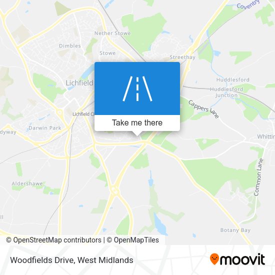 Woodfields Drive map