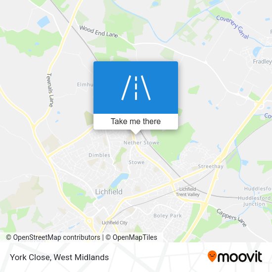 York Close map