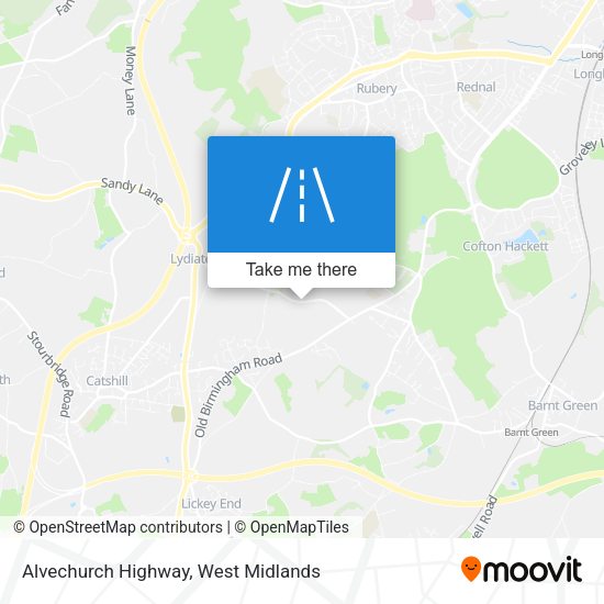 Alvechurch Highway map