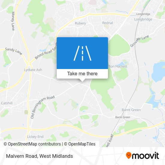 Malvern Road map