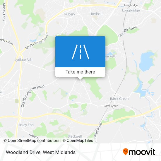 Woodland Drive map