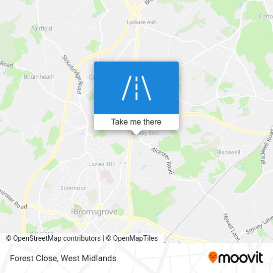 Forest Close map