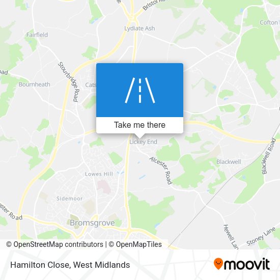 Hamilton Close map