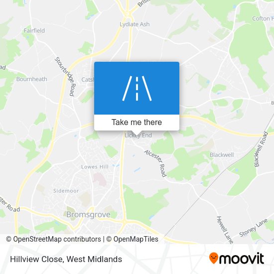 Hillview Close map