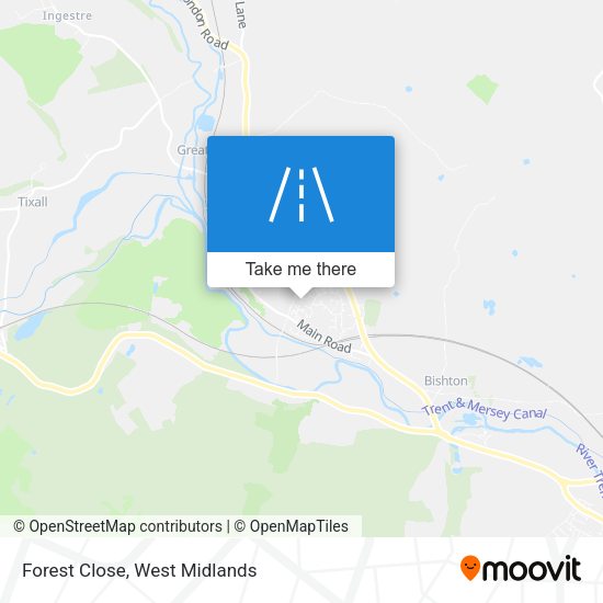 Forest Close map
