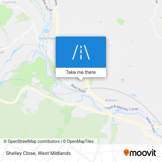 Shelley Close map