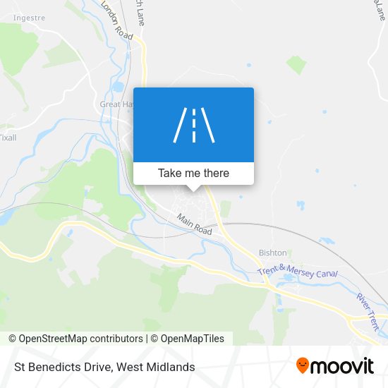 St Benedicts Drive map