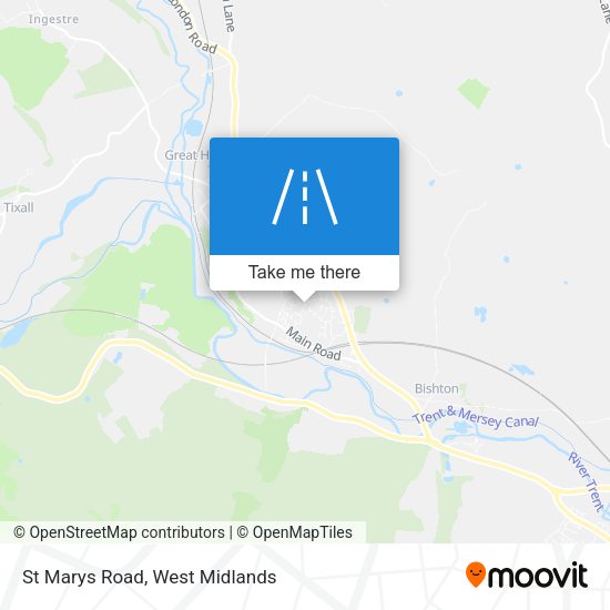 St Marys Road map