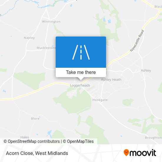 Acorn Close map
