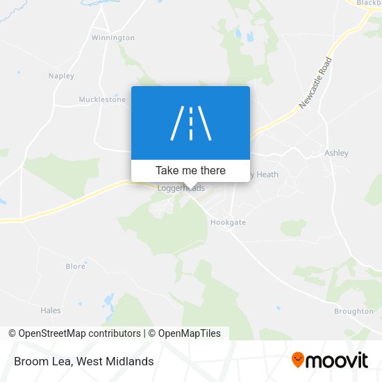 Broom Lea map