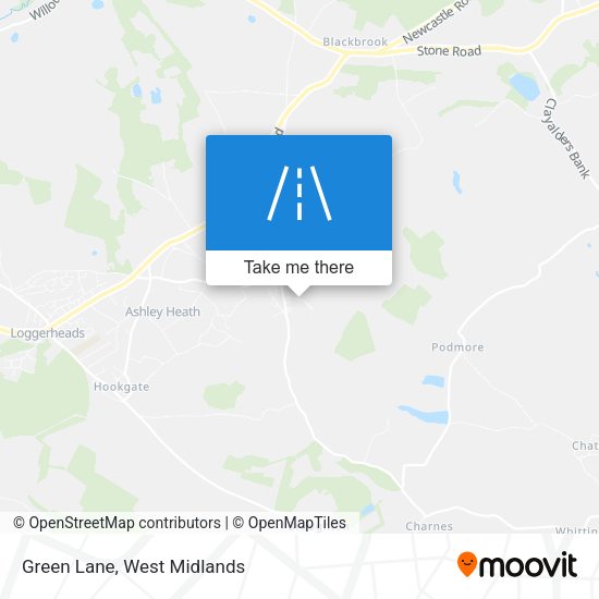 Green Lane map