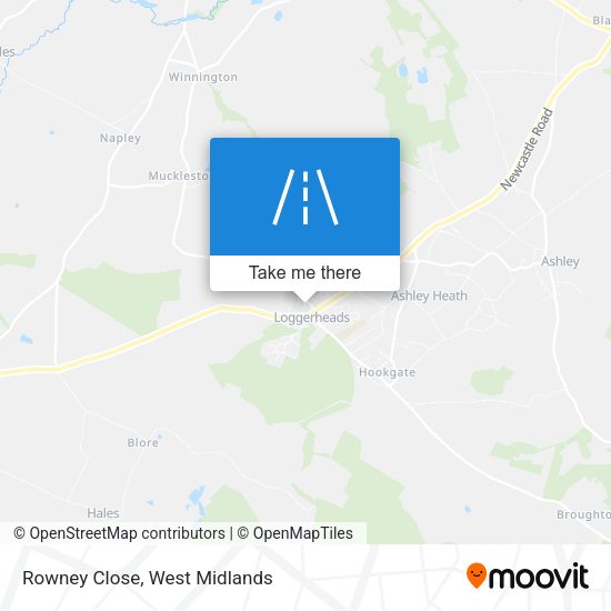Rowney Close map