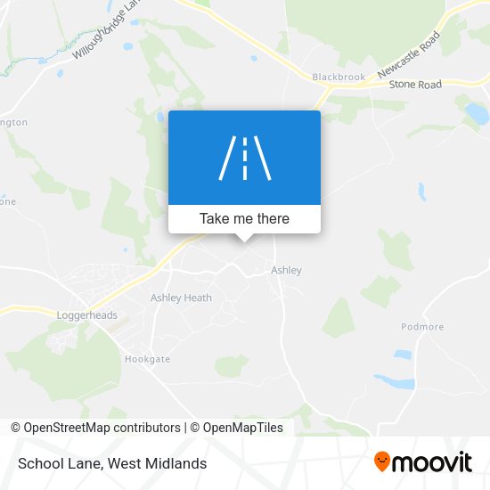 School Lane map