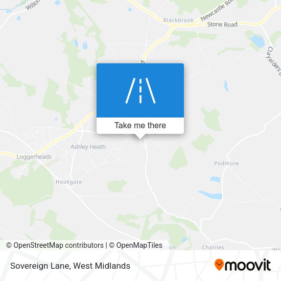 Sovereign Lane map