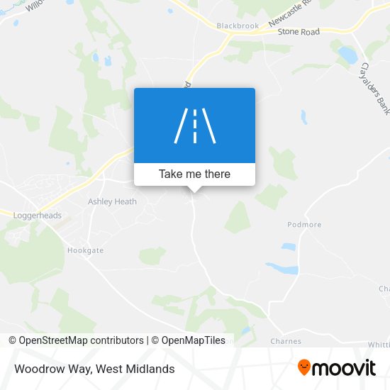 Woodrow Way map
