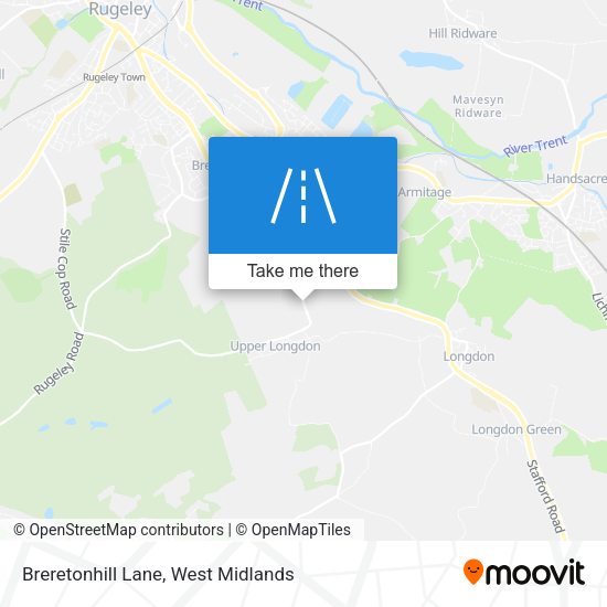 Breretonhill Lane map