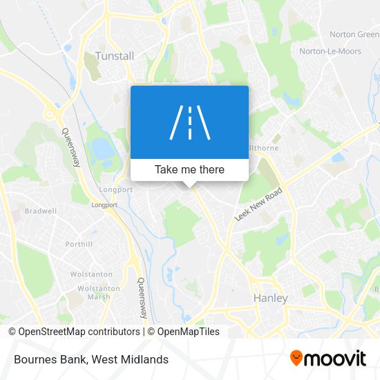 Bournes Bank map