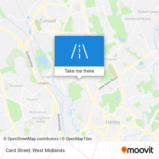 Card Street map