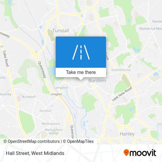 Hall Street map