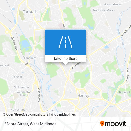 Moore Street map