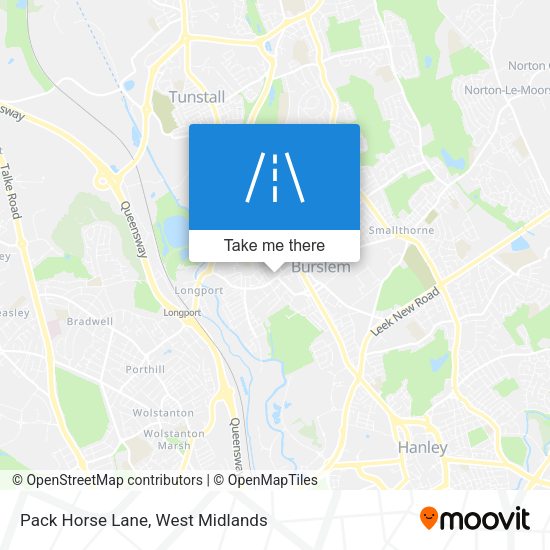 Pack Horse Lane map