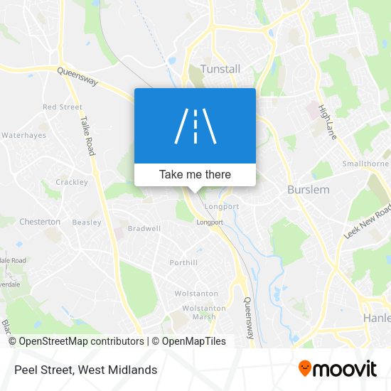 Peel Street map